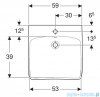 Geberit Selnova Comfort Umywalka bez barier 60cm 502.769.00.7